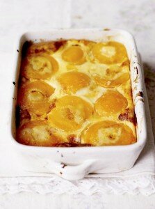 peach clafoutis